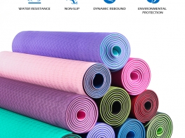 2022 Hotsale Eco Friendly Customized 4mm 6mm 8mm 10mm TPE Non Slip Exercise Yoga mat