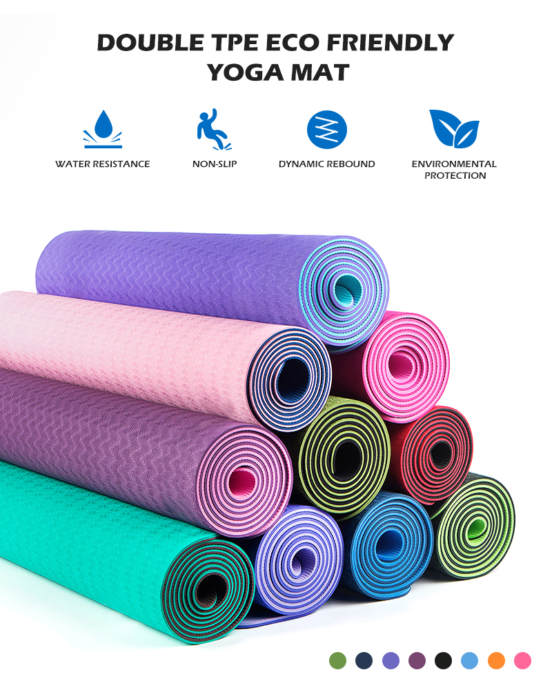 TPE double layer yoga mat-Shenzhen Keleer Tech Dev Co Ltd